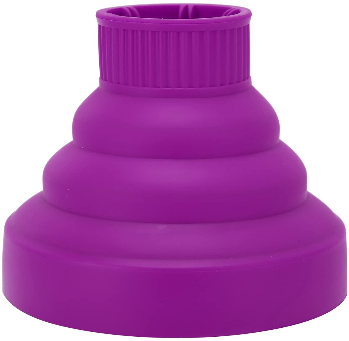 Dailygoods - Dailygoody - Diffuser Föhn Krullend Haar - Siliconen Diffusorbevestiging - Opvouwbare Föhn Diffuser - Purper - Draagbare Reisföhn - Geschikt voor Krul.