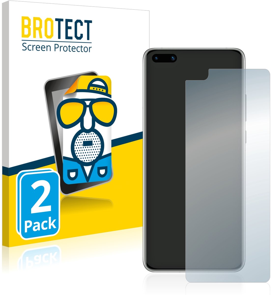 BROTECT - Screenprotector voor Huawei P40 - Folie Beschermfolie matte 2 Stuks