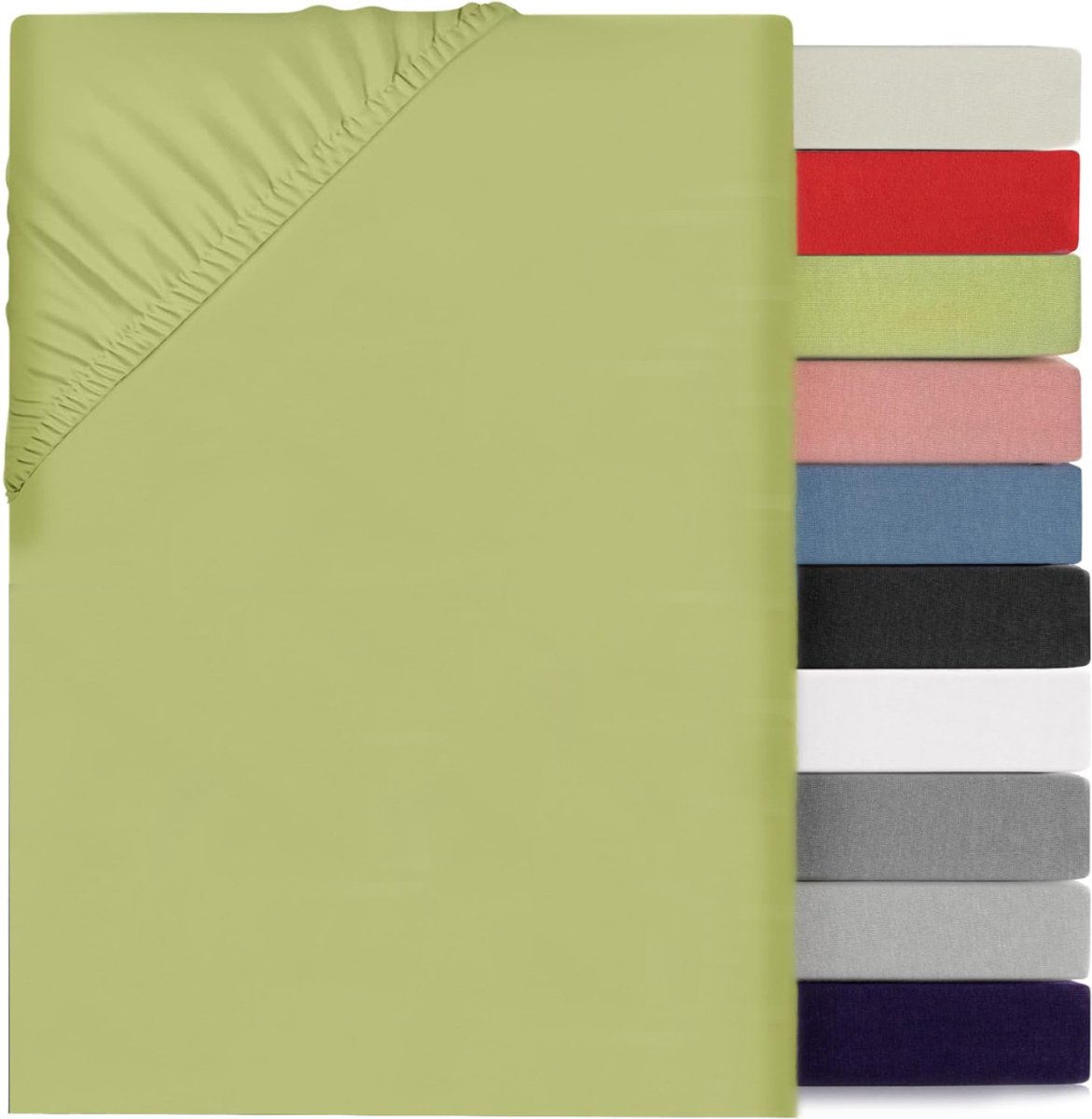 NBAP® Matrasovertrek 160x200 - Hoeslaken - Matrashoes - Super Zacht - Groen