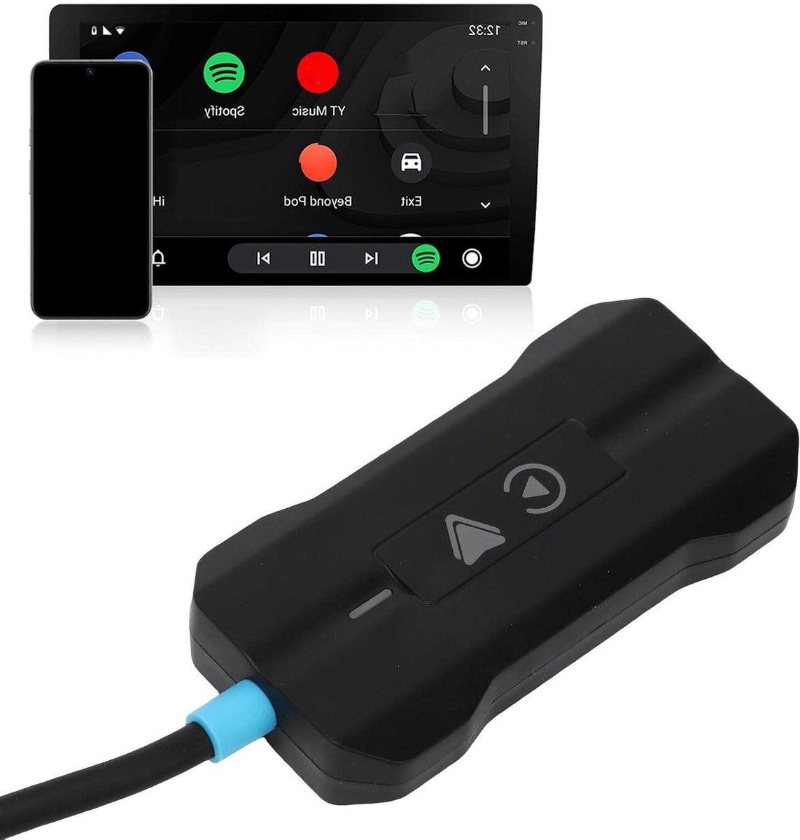 Draadloze Adapter - Auto Connect - Gemakkelijk Rijden - Plug en Play - Compact Ontwerp - Zwart
