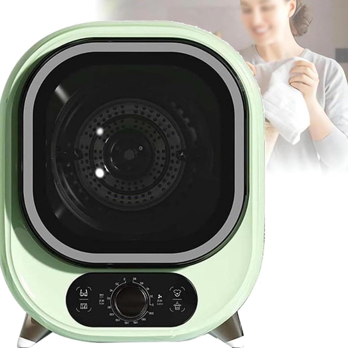 Kleine Wasdroger Draagbare Condensdroger Snel Kleding Drogen Stil En Compact 5.1 Kg Capaciteit Wit