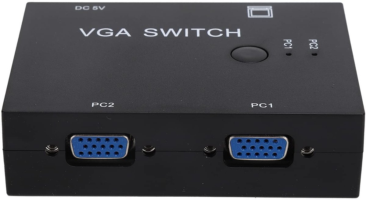 Dailygoods - 2-poorts VGA Schakelaar voor Monitor en PC