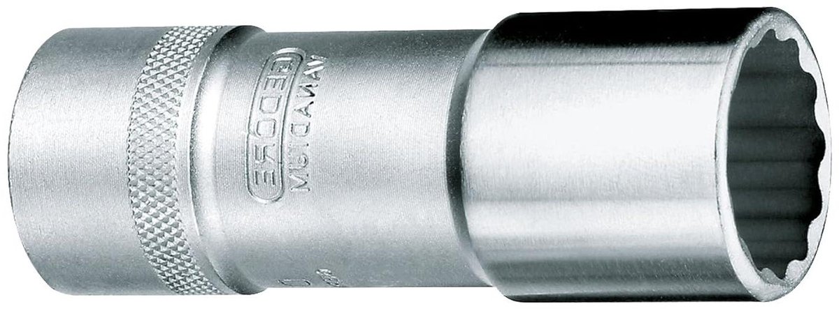 Steeksleutelinzet Lang - Dopsleutel UD-profiel - Klusklussen - Industriële Kwaliteit - 21 mm - Zilver
