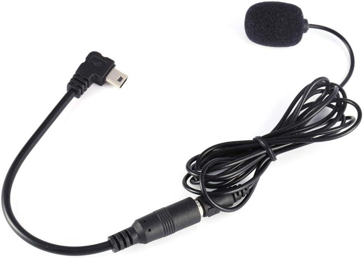 Externe Microfoon - Kraagmicrofoon Adapter - Opnames Maken - Hoge Gevoeligheid - 35 Mm - Zwart