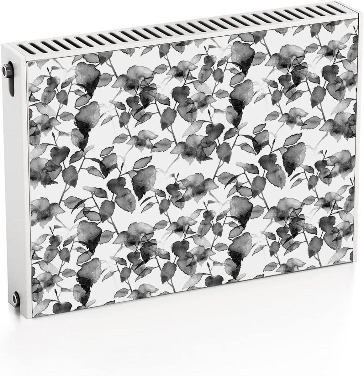 Radiator magneetfolie - Afdekking decoratie - Interieur verfraaien - Zelfklevend patroon - 80x60 cm - Zwart