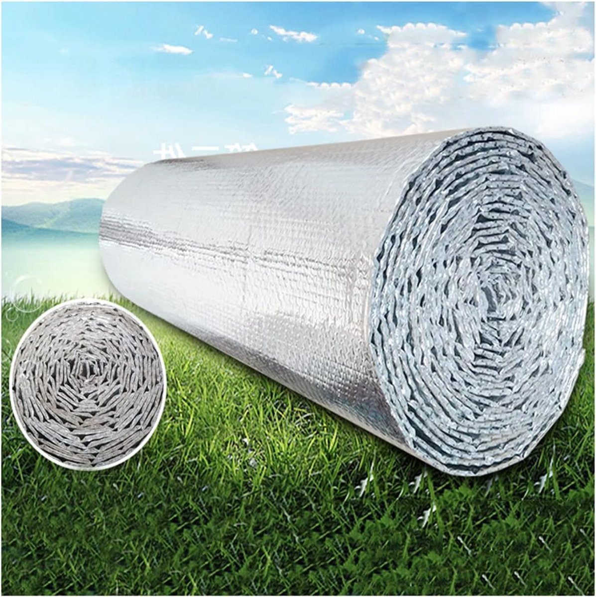 Isolatiefolie Rol - Warmte reflectie - Energie besparen - 97% warmte reflectie - 1-9 m² - Zilver