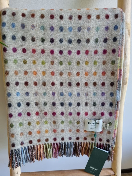 Wollen Plaid - RAINBOW Spot (Merino) 140x185cm - Bronte x Plaids.shop