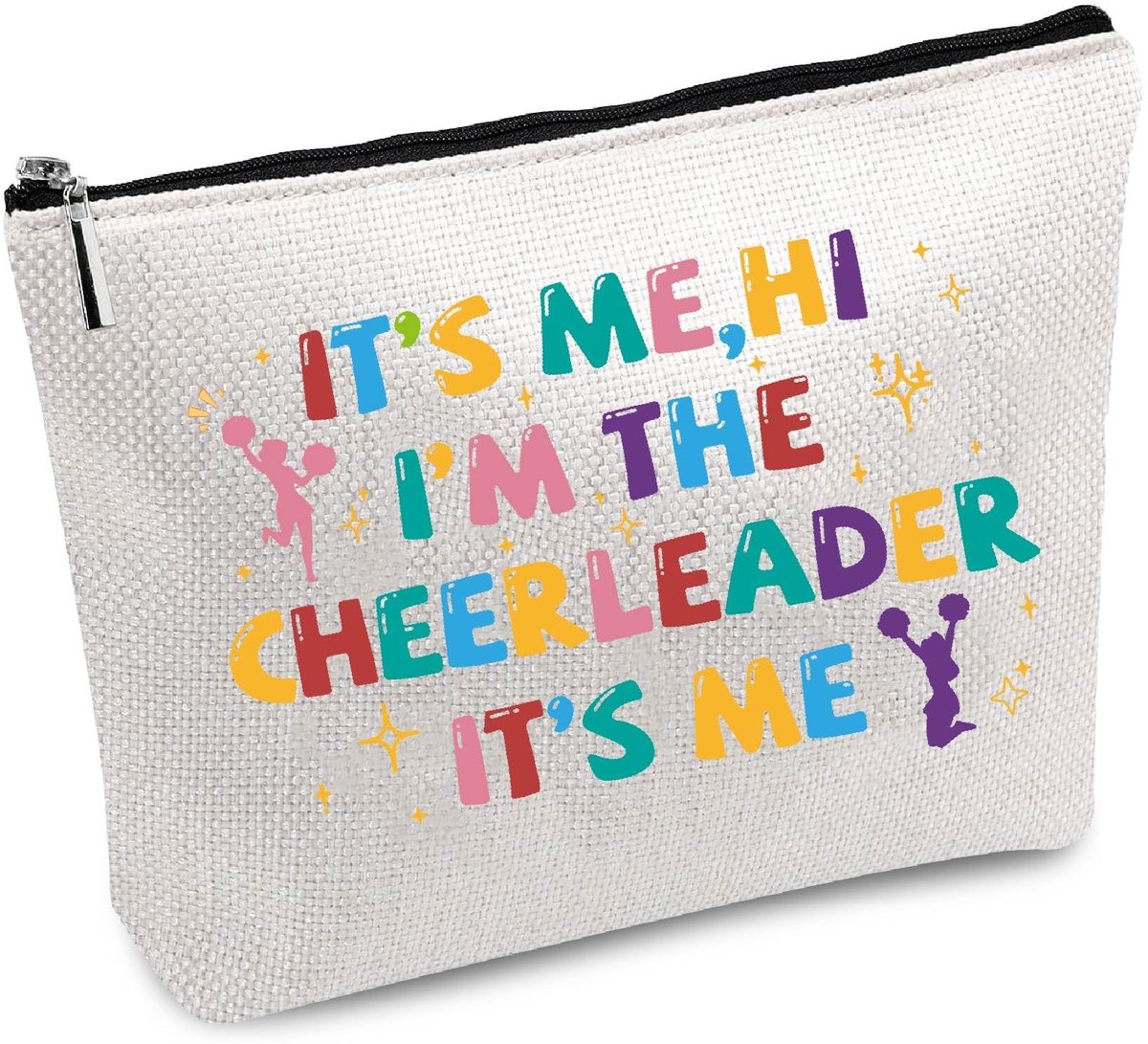 Dailygoods - Dailygoody - Cheerleader make-up tas - multifunctionele toilettas - canvas - pennenetui - draagbare survival kit - cosmetische tas - geschikt voor vro...