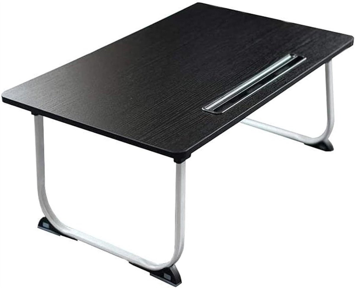 Laptop Bed Tafel - Bureau Opvouwbaar - Comfortabel Werken - Met Kaartsleuf - Klein Formaat - Zwart