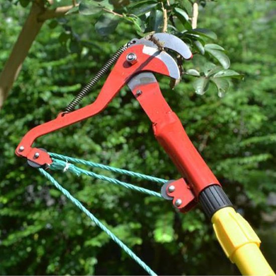 Hand Snoeischaar - Takkenknipper Takkenschaar - Tuinonderhoud Snoeien - Dubbel Katrolsysteem - 30x23cm - Rood — afbeelding 2