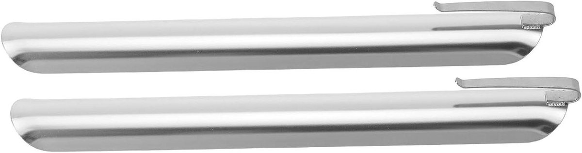 Kruimelveger Set - Tafelreiniger Broodkruimels - Snel Tafels Schoonmaken - Krasvrij Ontwerp - 2 Stuks - Zilver