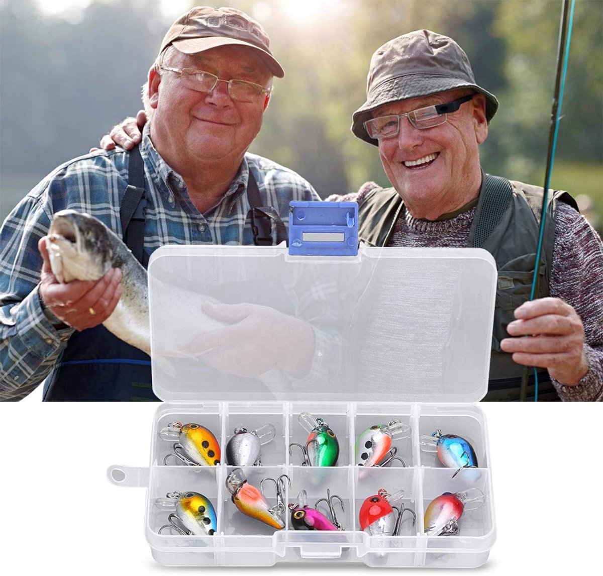 Kunstaas Set - Vis Aas - Vissen - Levensecht Ontwerp - 10 Stuks - Multicolor