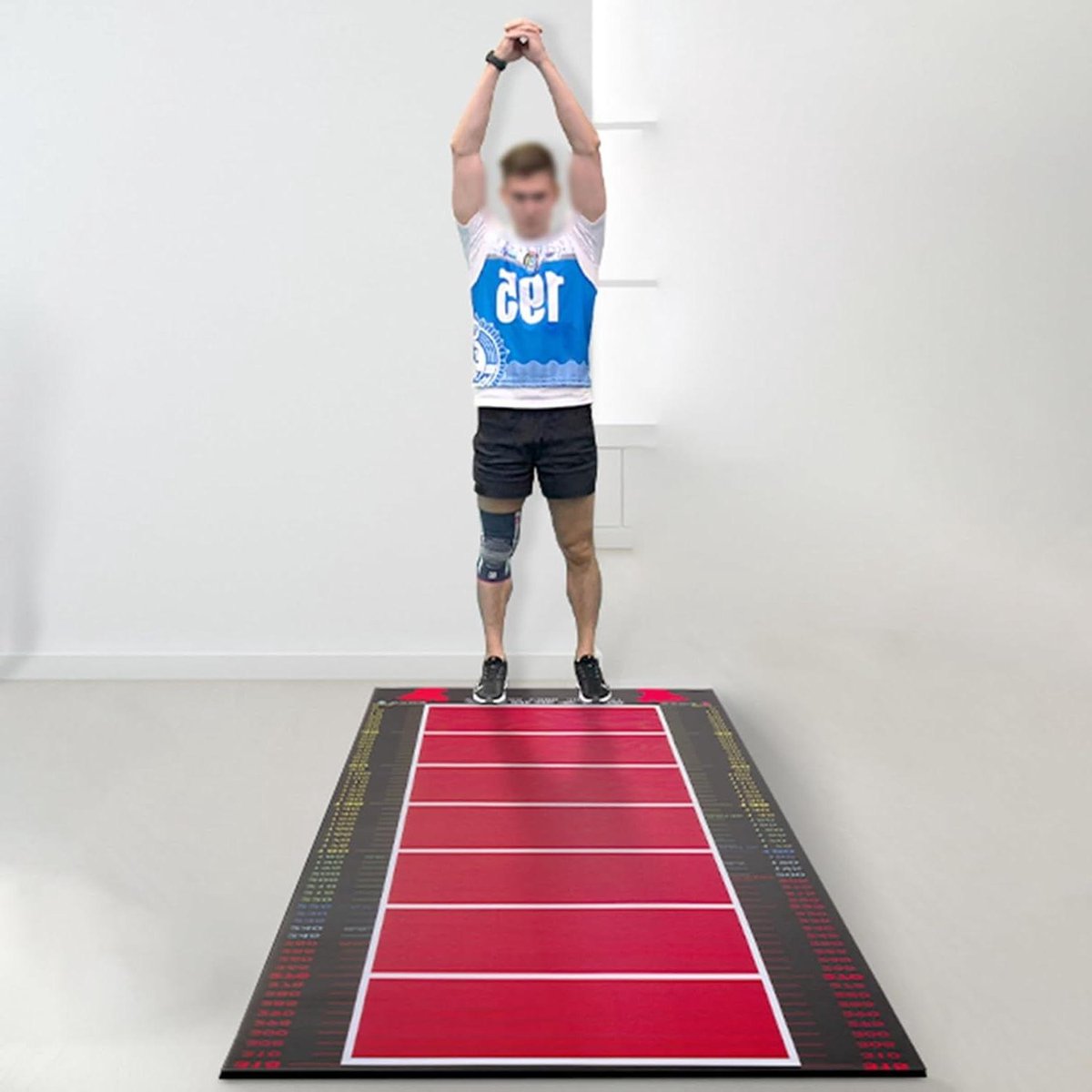 Springmat - Oefenmat Trainingsmat - Atletische Prestaties Verbeteren - Antislip Ontwerp - 300 x 80 cm - Zwart