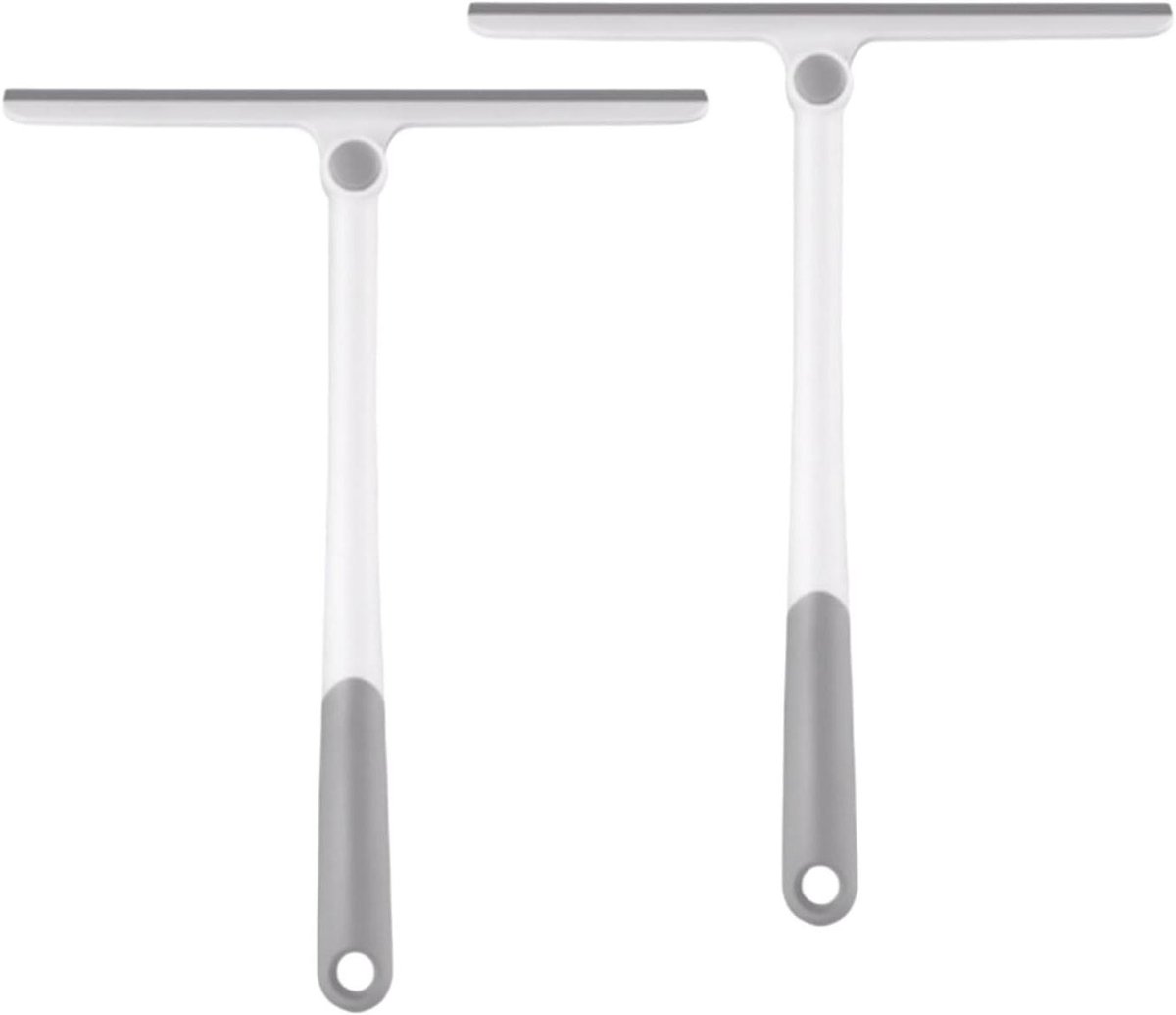 Douchewisser Plastic - Badkamer Rakel - Schoonmaken Ramen - 360 Graden Roterend - 27 cm - Wit