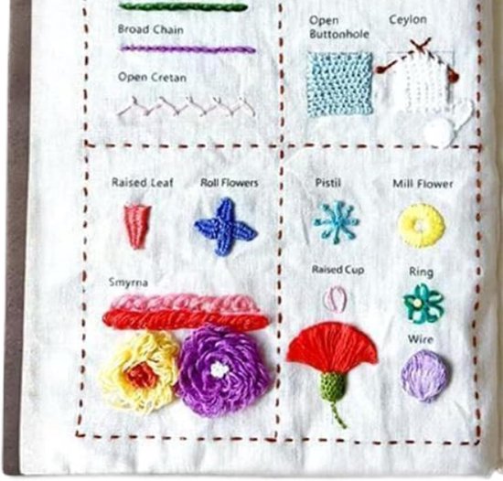 Naaiboek Beginners - Handwerk Gids - Creatief Leren - Voorbedrukte Stof - 20 cm - Meerkleurig — afbeelding 4