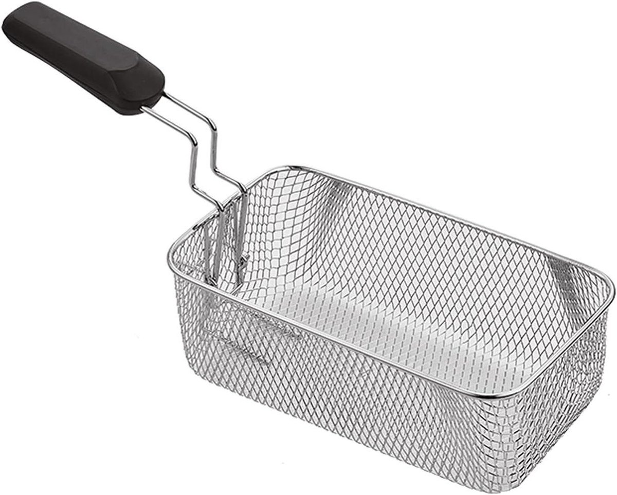 Frietmand RVS - Frituurmandje Keukenmand - Voedsel Frituren - Vergroot Draagvermogen - Niet gespecificeerd - Zilverkleurig