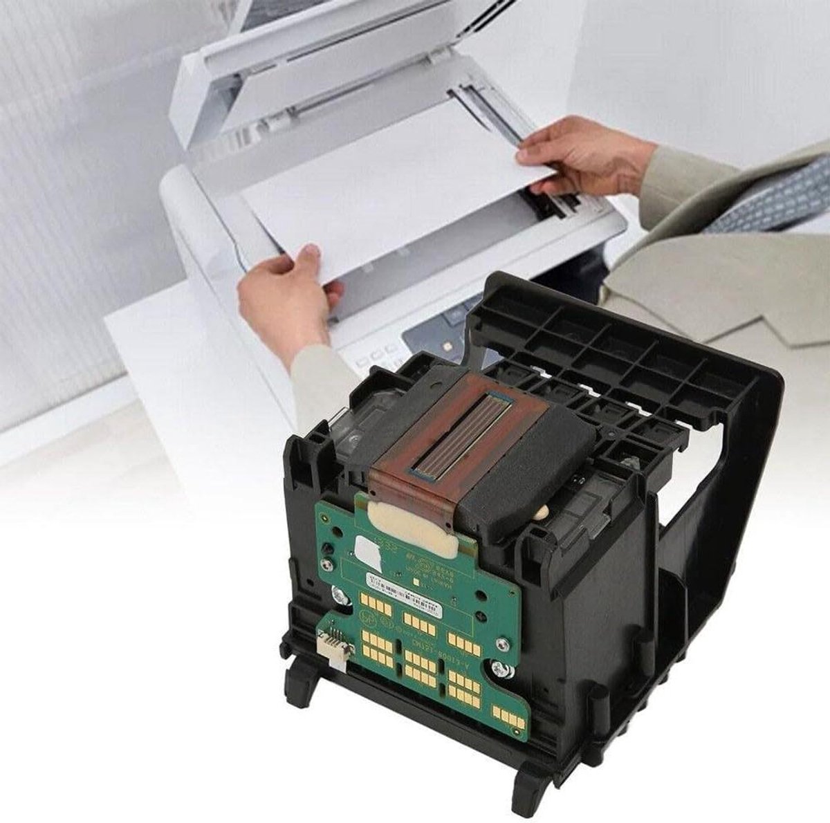Vervangende Printkop - Printeronderdeel - Kleuren Printen - Eenvoudige Installatie - ABS Materiaal - Zwart