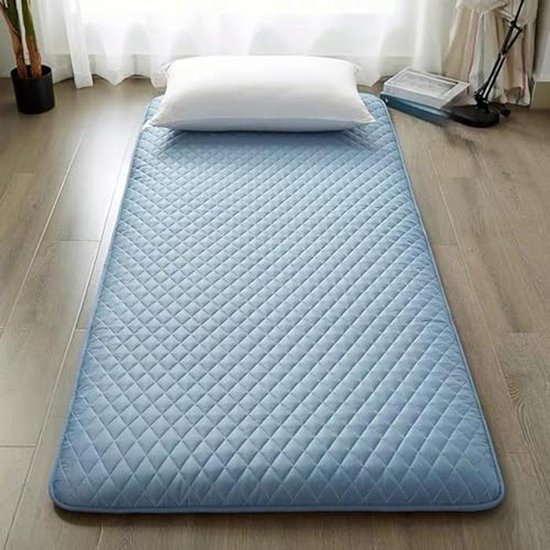 Vloermatras Opvouwbaar - Gastenmatras Futon - Comfortabel Slapen - Hoge Dichtheid Schuim - 135 x 200 cm - Groen — afbeelding 5