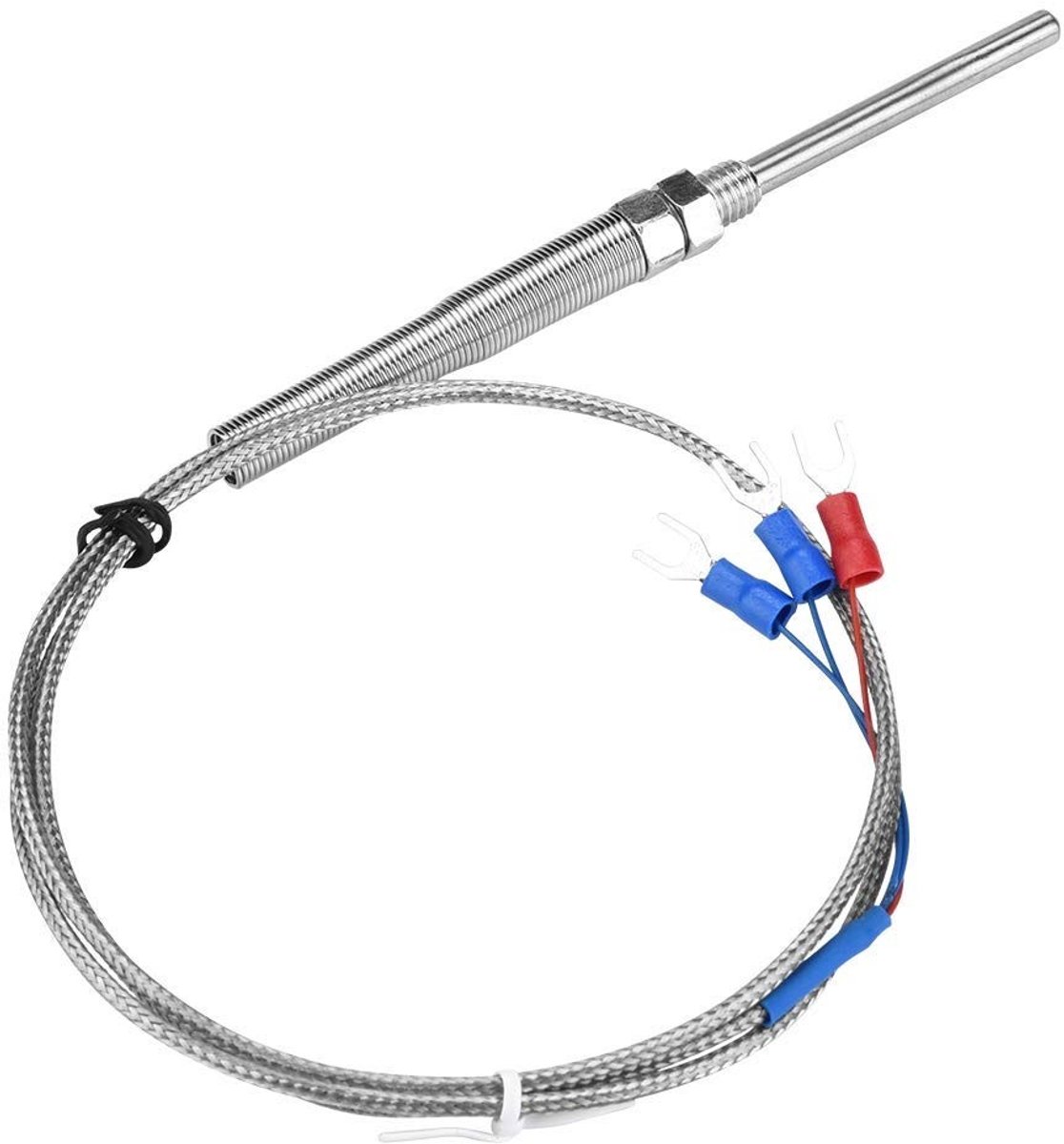 Dailygoods - Dailygoody - PT100 Temperatuursensor - 1M Probes - Snelle Respons - Tot 400°C - Temperatuurmeting - Nauwkeurigheid - Professioneel gebruik - Geschikt