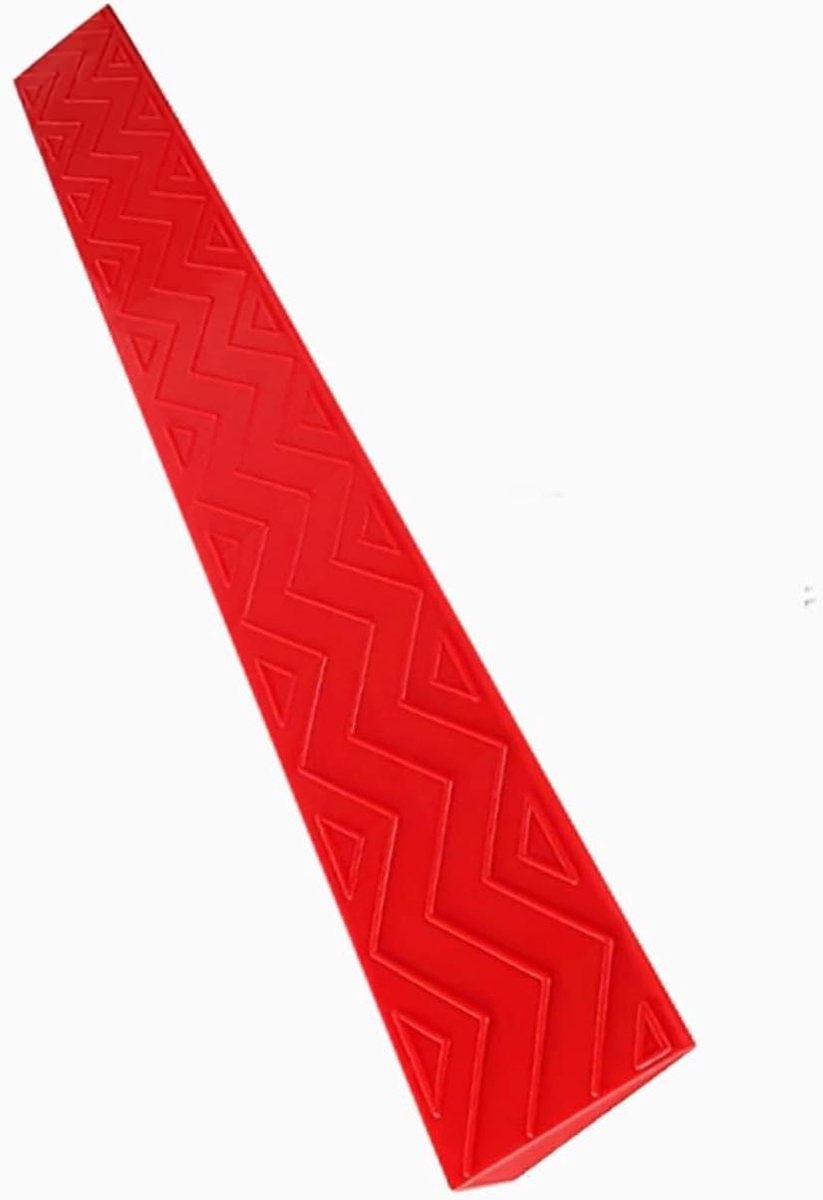 Drempelpads Kunststof - Oprit Hulpmiddel - Robotstofzuiger Navigatie - Flexibel en Snijdbaar - 100 cm Lengte - Rood