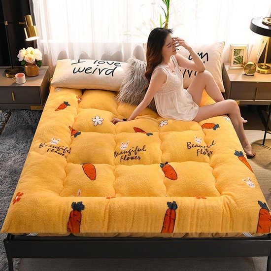 Japanse vloermatras - Opvouwbaar logeerbed - Comfortabel slapen - Extra dikke luxe - 150x200cm - Donkergrijs — afbeelding 5