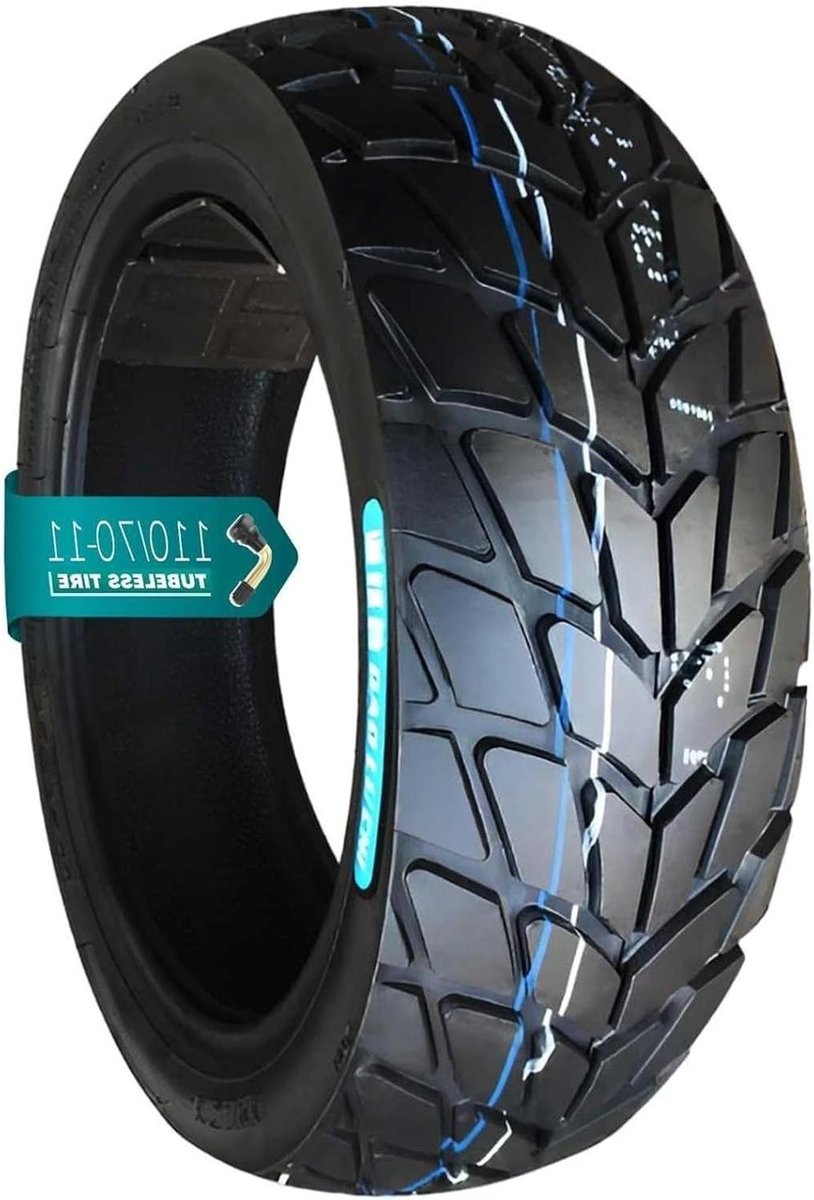 Scooterband - Tubeless Band - Veilig Rijden - Anti-lek Ontwerp - 110/70-11 - Zwart