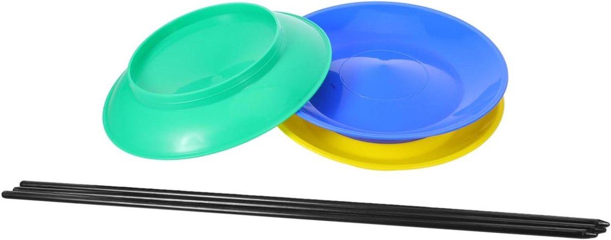 Jongleerplaten Set - Circus Speelgoed - Vaardigheidstraining - Lichtgewicht Ontwerp - 23.5 cm - Diverse kleuren