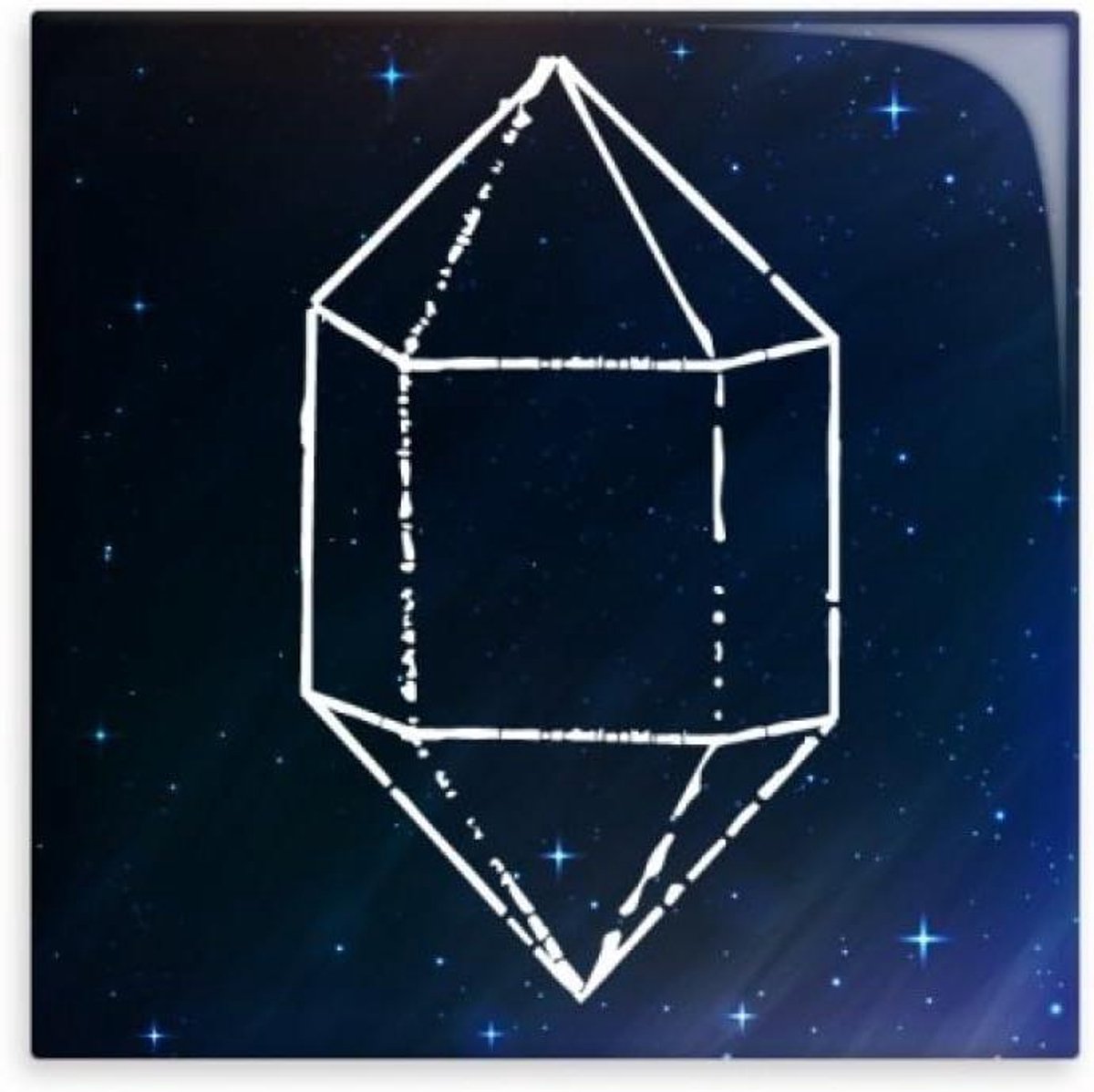 DIYthinker Star Crystal Blue Universe Sky Fantasy glanzende keramische tegel badkamer keuk