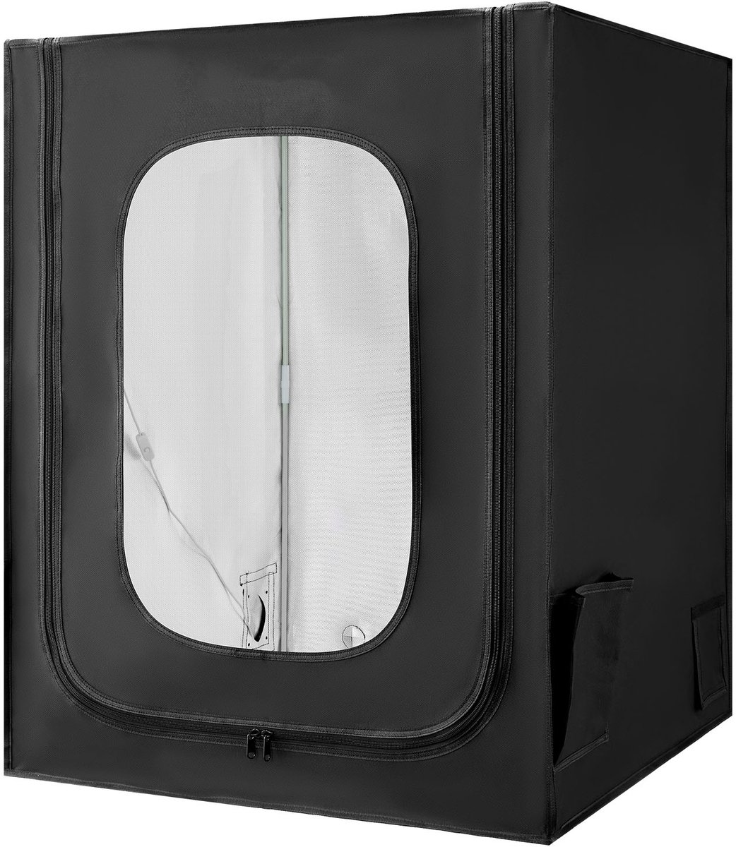 3D-Printerbehuizing/Printertent (70x75x90 cm), Stof- en Waterafstotende Beschermhoes met Stabiele Temperatuurregeling en LED-Verlichting, Geschikt voor Diverse Modellen Zoals Creality, ELEGOO en Anycubic