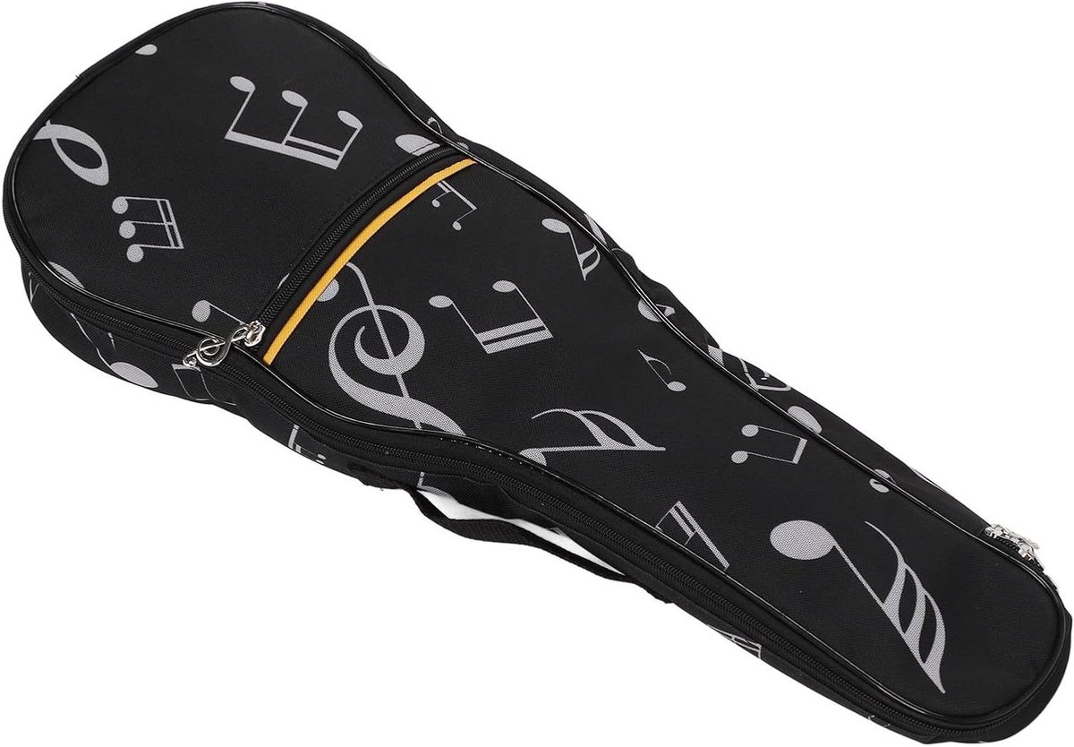 Ukelele Tas - Draagbare Hoes - Muziek Transport - Verstelbare Band - 21 inch - Zwart