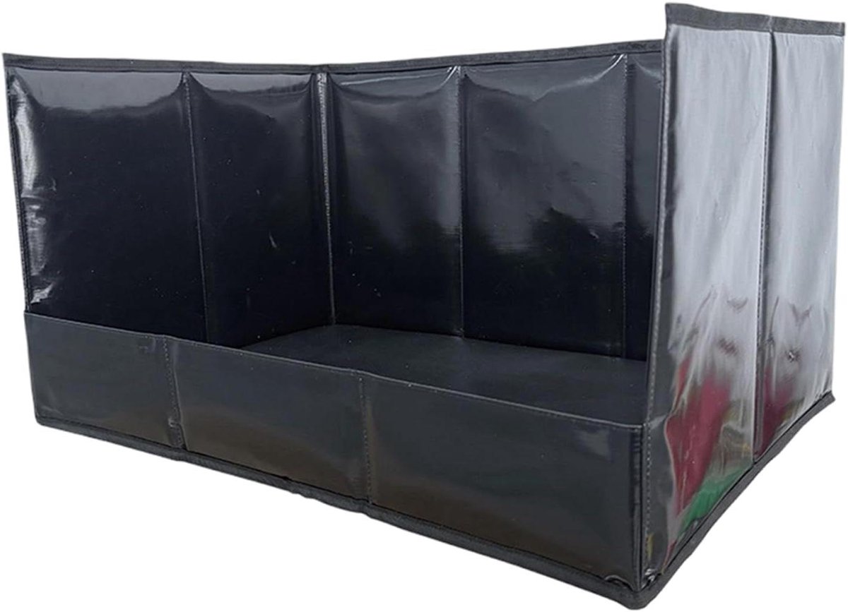 Hondentoilet Opvouwbaar - Puppy Toilet - Zindelijkheidstraining Thuis - Hoge Beschermende Muren - 84 x 58 x 40.6 cm - Zwart
