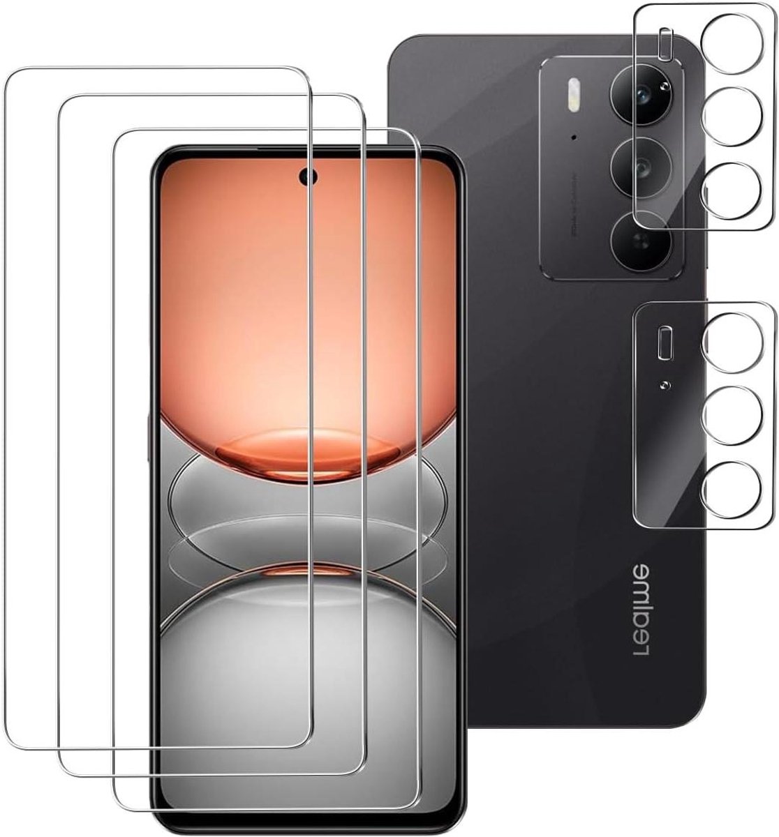 Beschermfolie set - Pantserglas folie - Scherm beschermen - 9H hardheid - 5 stuks - Transparant