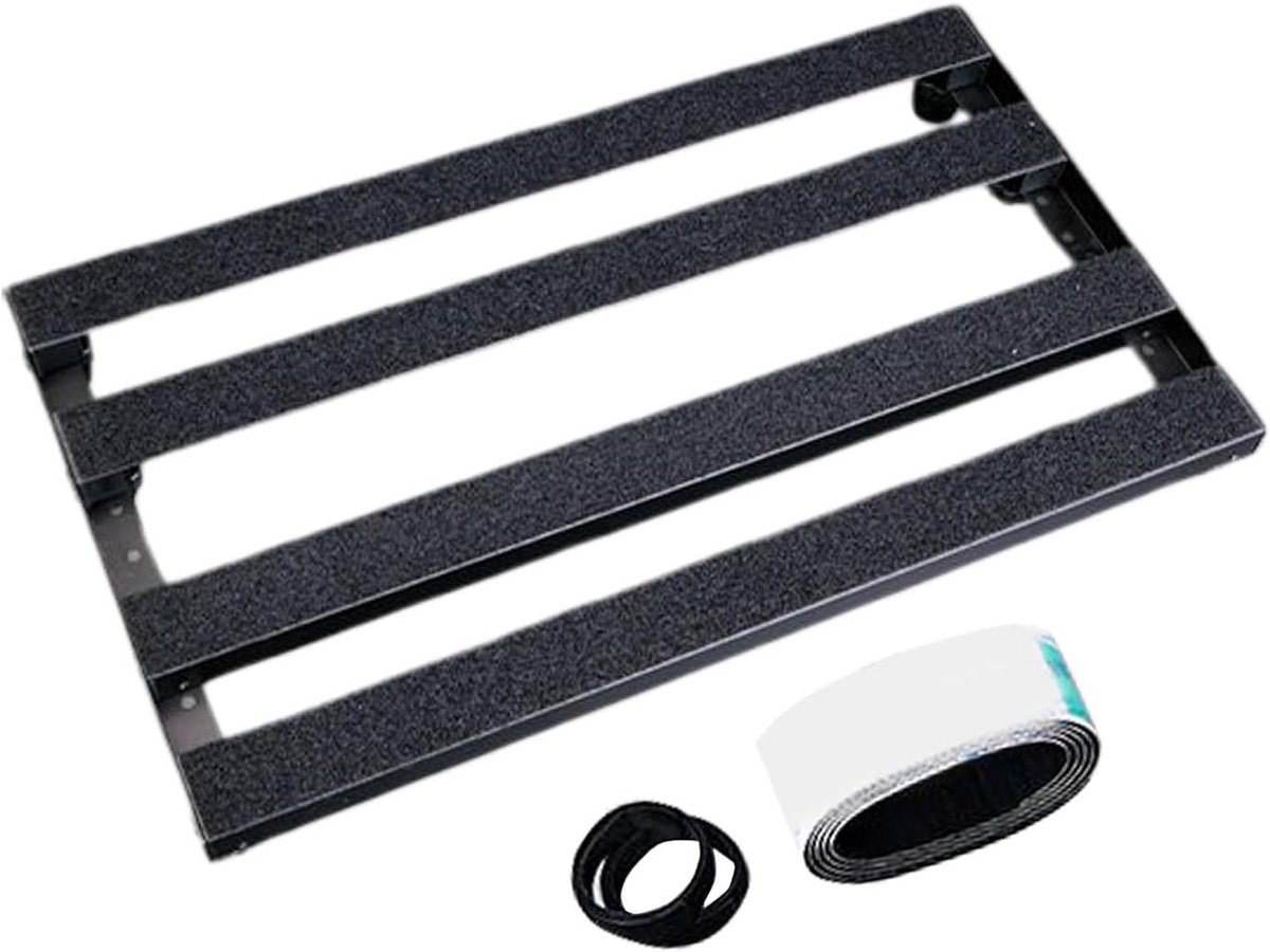 Gitaar Pedaalbord - Effectenbord - Muziek Maken - Stevige Constructie - 48.5 x 28 cm - Zwart
