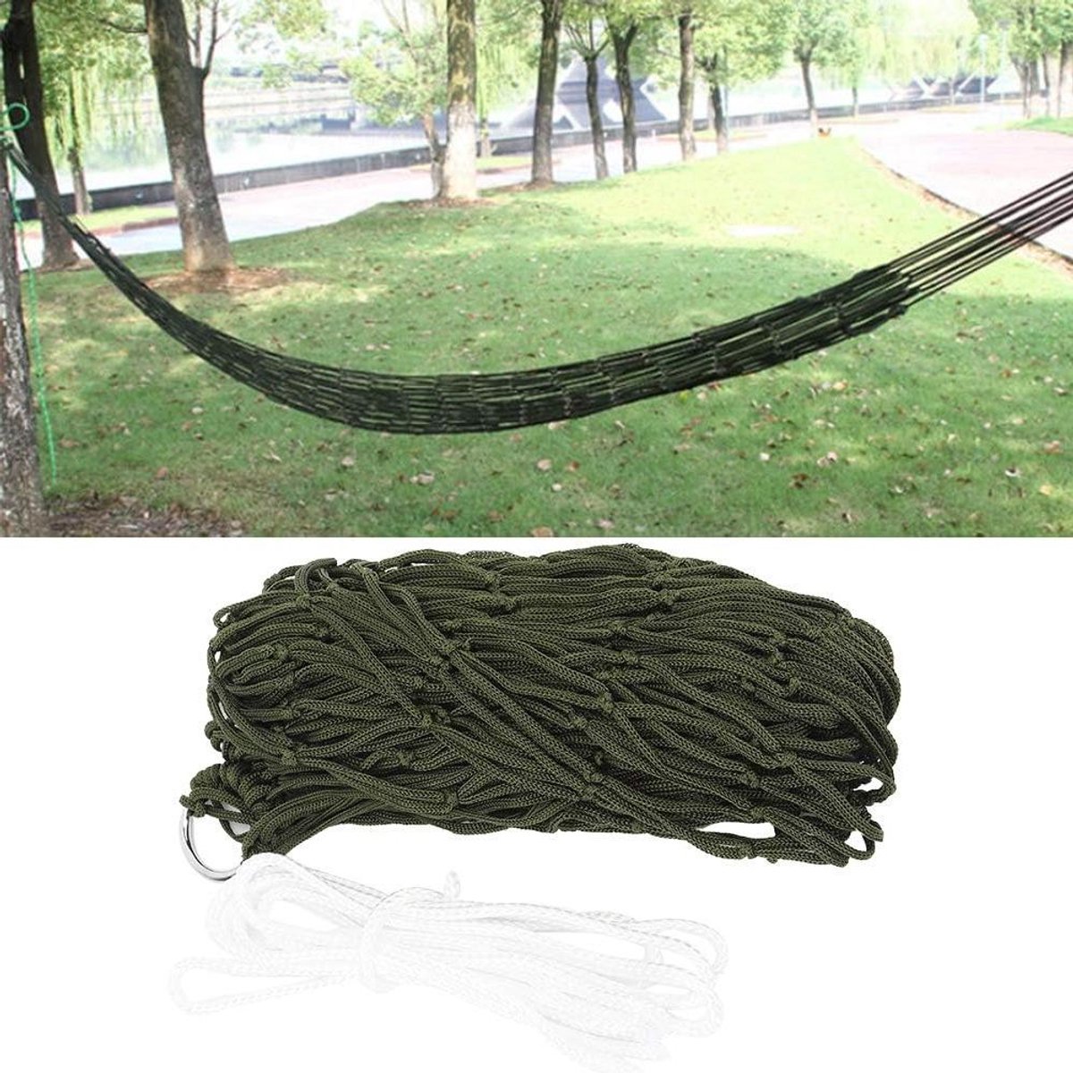 Hangmat Gaas - Nylon Net - Buiten Ontspannen - Ademend Comfort - 200x80cm - Diverse Kleuren