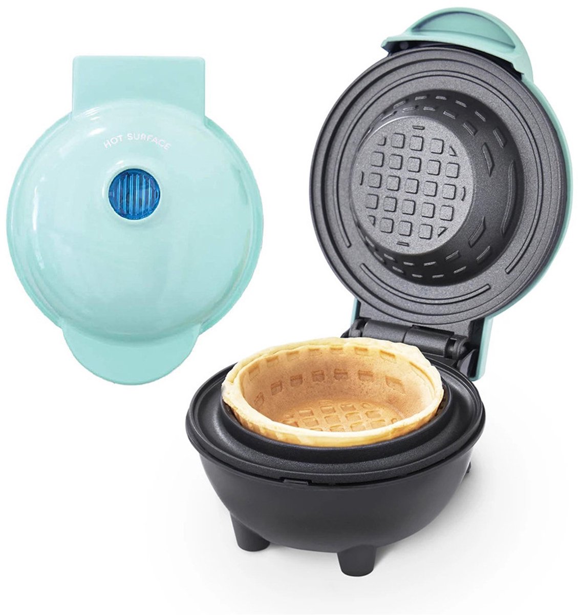 1pcs Wafelkommaker voor het ontbijt met antiaanbaklaag, 220V, indicatielampje, voor zelfgemaakte ijsbekers en heerlijke desserts.
