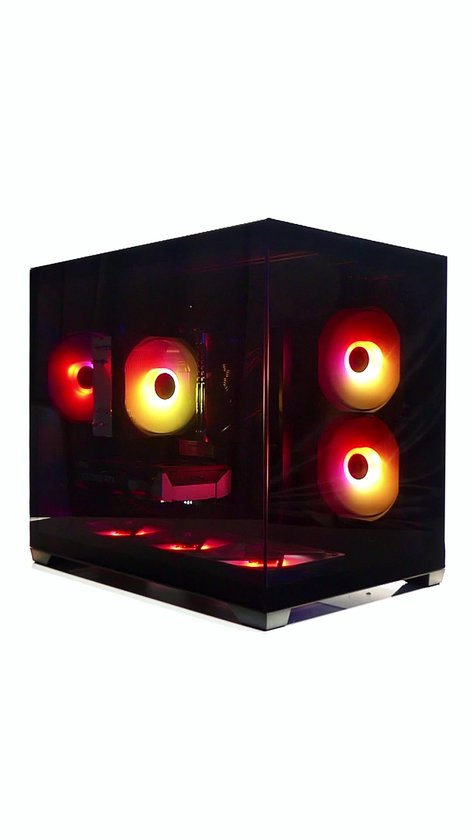 AMD Ryzen 5 5600X Basic Allround Game PC - Aquarium Gaming Case met aRGb Towercooler (+25% CPU Performance) - RTX 5060 8GB - 16GB RAM - 500GB SSD - WiFi - Aura GC10M