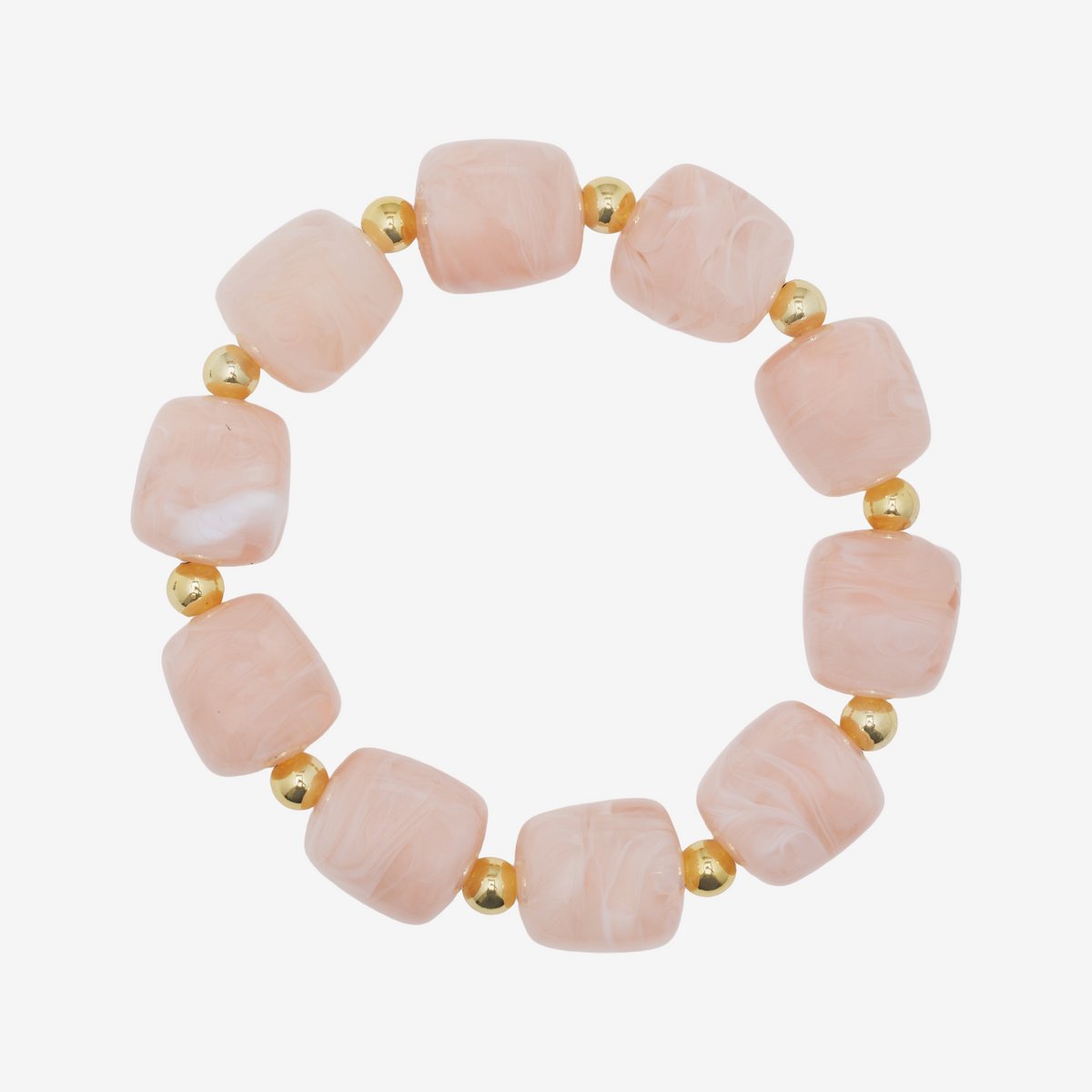 Essenza Large Beads Bracelet Dusky Pink