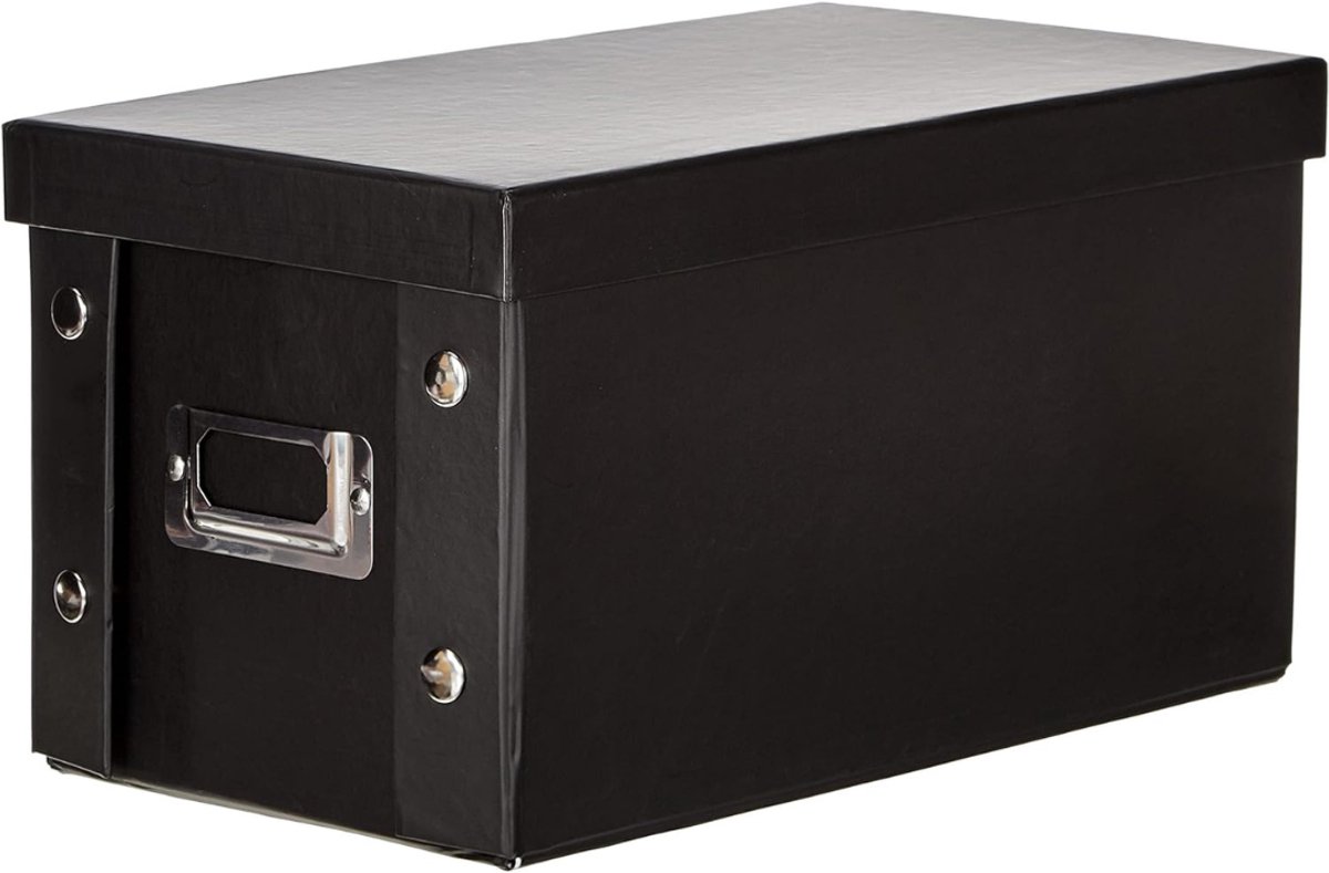 RUX® Cd Opbergdoos - Cd Opbergsysteem - Cd Koffer - Zwart - 28cm x 16cm x 15cm