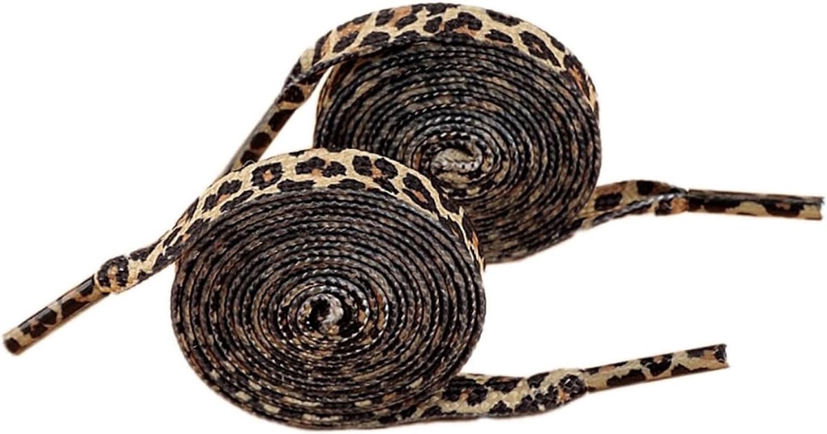 Leopard Patroon Veters voor Sport- en Hardloopschoenen, Trainers en Casual Schoenen - 1 Paar Kleurvolle Veters voor Unieke Stijl