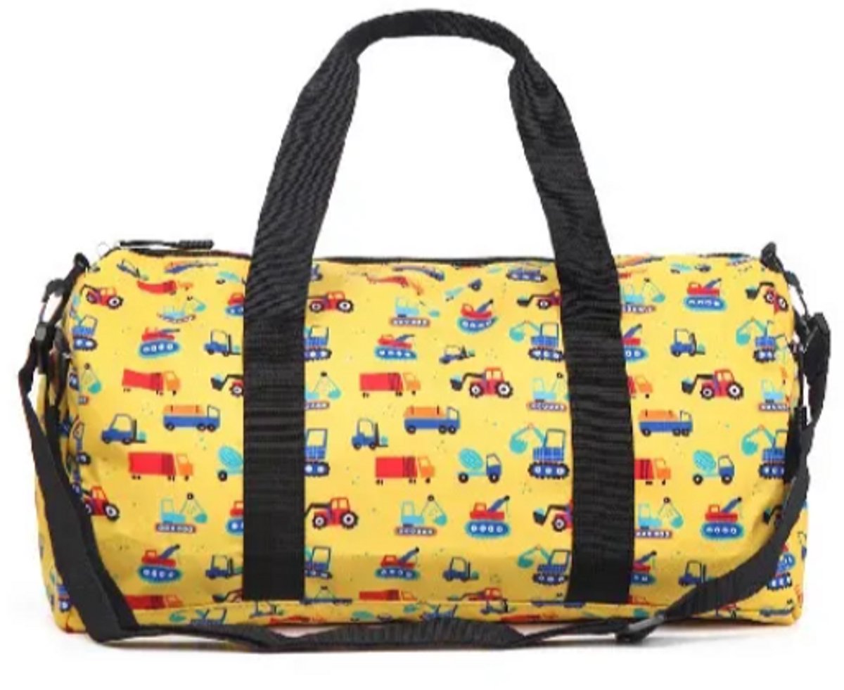 Auto Reistas Kind | Auto Sporttas Kind | Voertuigen Weekendtas | Handbagage Kind Vliegtuig | 25 Liter | Sporttas Jongens | Weekendtas met Voertuigen | Blauwe Kindertas Peuter | Tas voor Logeren of Vakantie | 24x20x45 cm