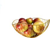 Gouden Fruitschaal - Fruitmand Etagere - Draadmand Fruit - Grote Groentemand - RVS Bowl - Fruitschalen - Fruits Basket - Fruitrek