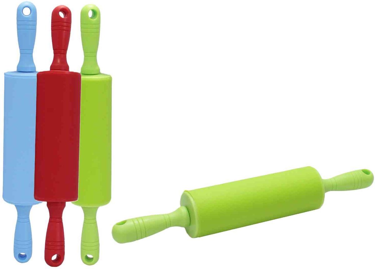 deegroller 46cm Silicone Kleurrijk Willekeurige kleur (groen/blauw/rood)