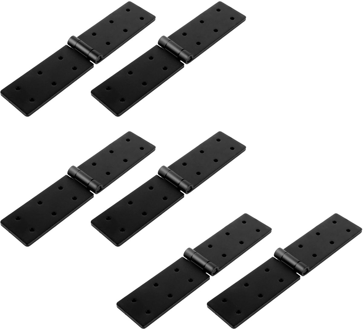 NTHProducts - Vouwscharnieren - Zware Scharnieren - Hoogwaardige kwaliteit - Zwart - Meubel Scharnieren - Geschikt voor houten deuren en kasten