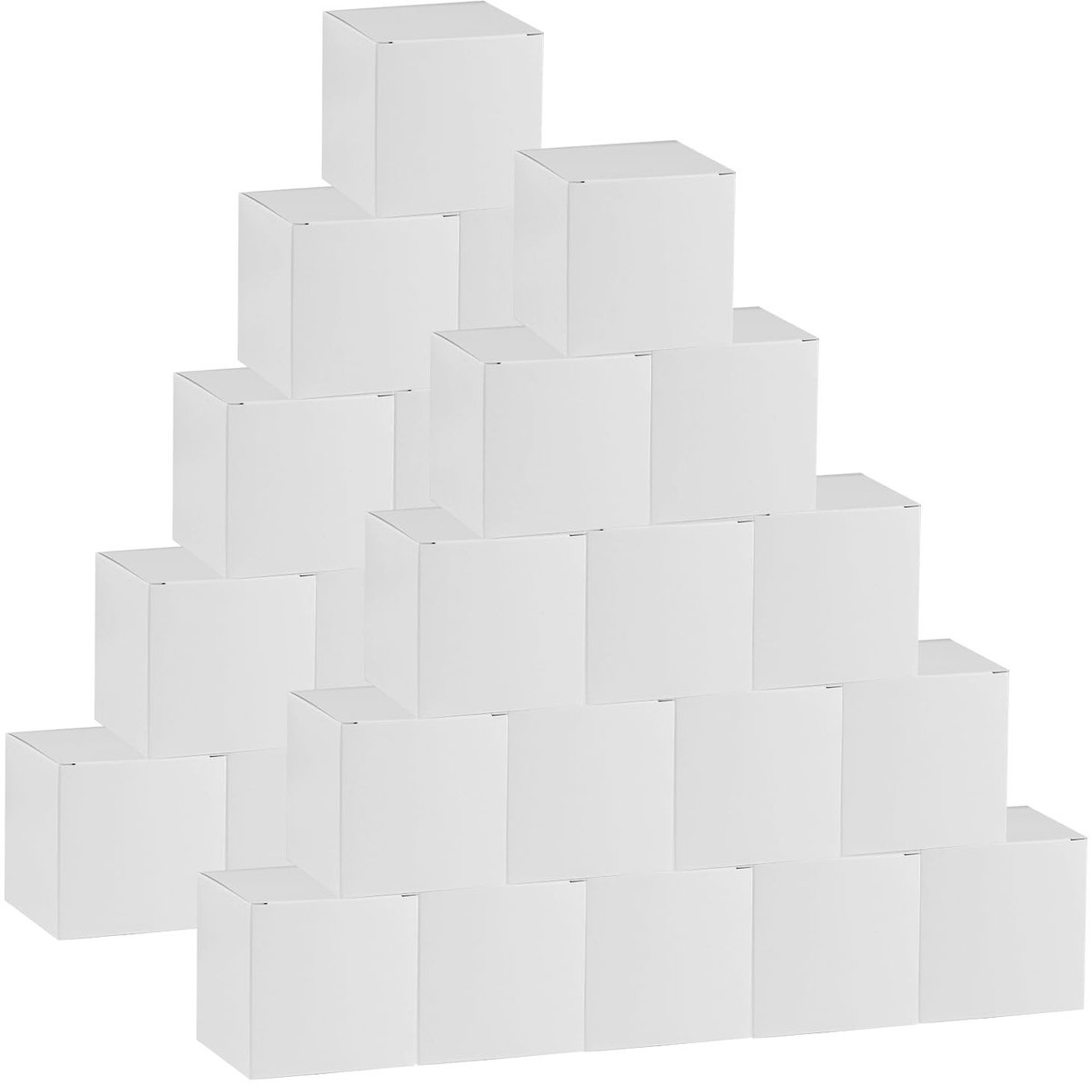 30 Stuks Kleine Geschenkdozen Wit, 5x5x5 cm Karton