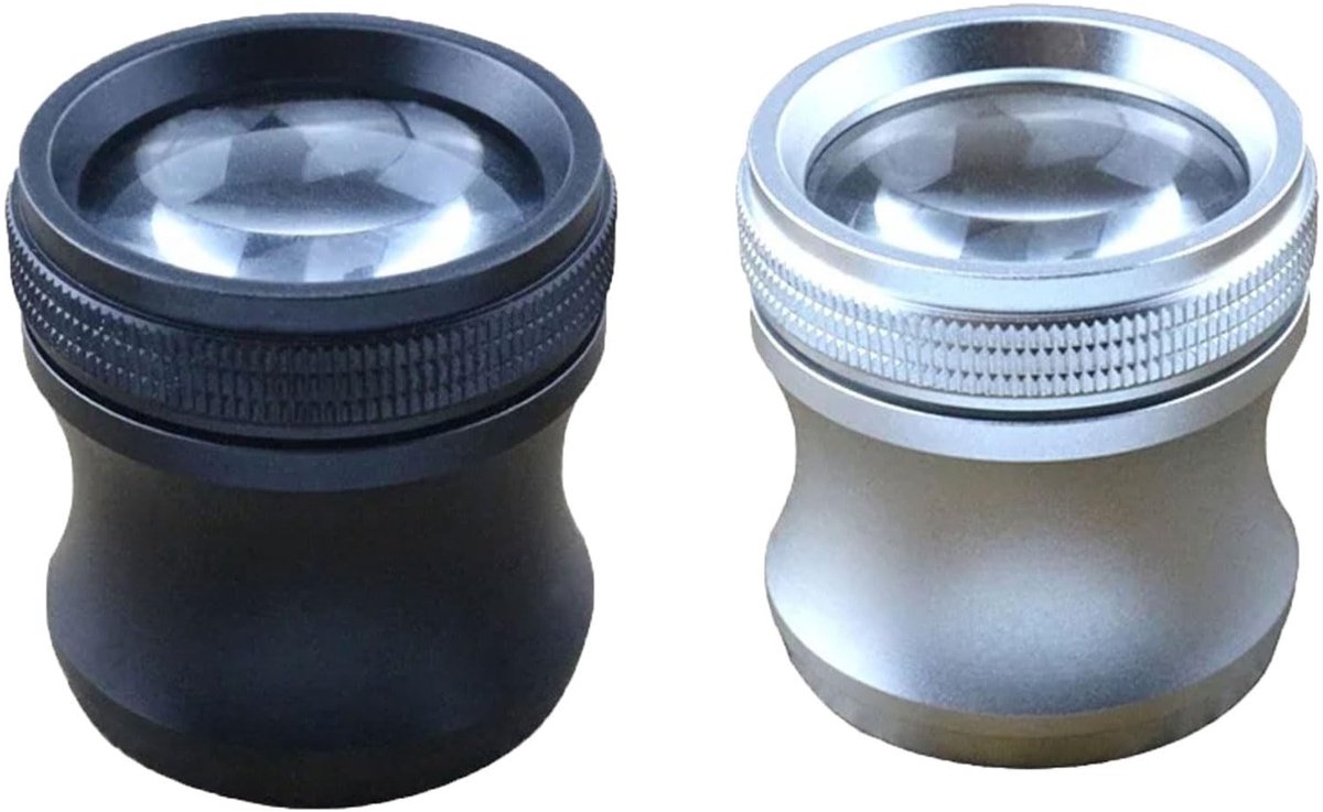 MTTProducts - Vergrootglas - Handheld Loupe - Compact en draagbaar - Zwart - 30x vergroting - Ideaal voor juwelen en munten - Slechts 96 gram