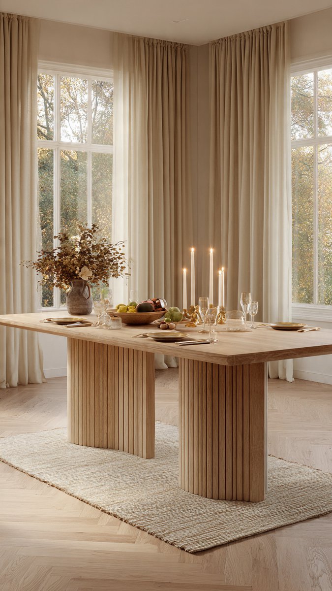 Eettafel rechthoekig 160 x 75 x 75 cm – zwarte houtlook met lamellen designvoet – moderne eetkamertafel voor 4-6 personen – luxe keukentafel MDF krasbestendig – Vermissen