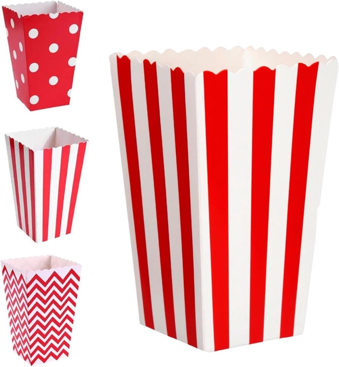 26 Stuks Popcorn Dozen, Kleine Snackzakken, Papieren Candy Containers voor Feestjes, Popcorn en Cadeaus