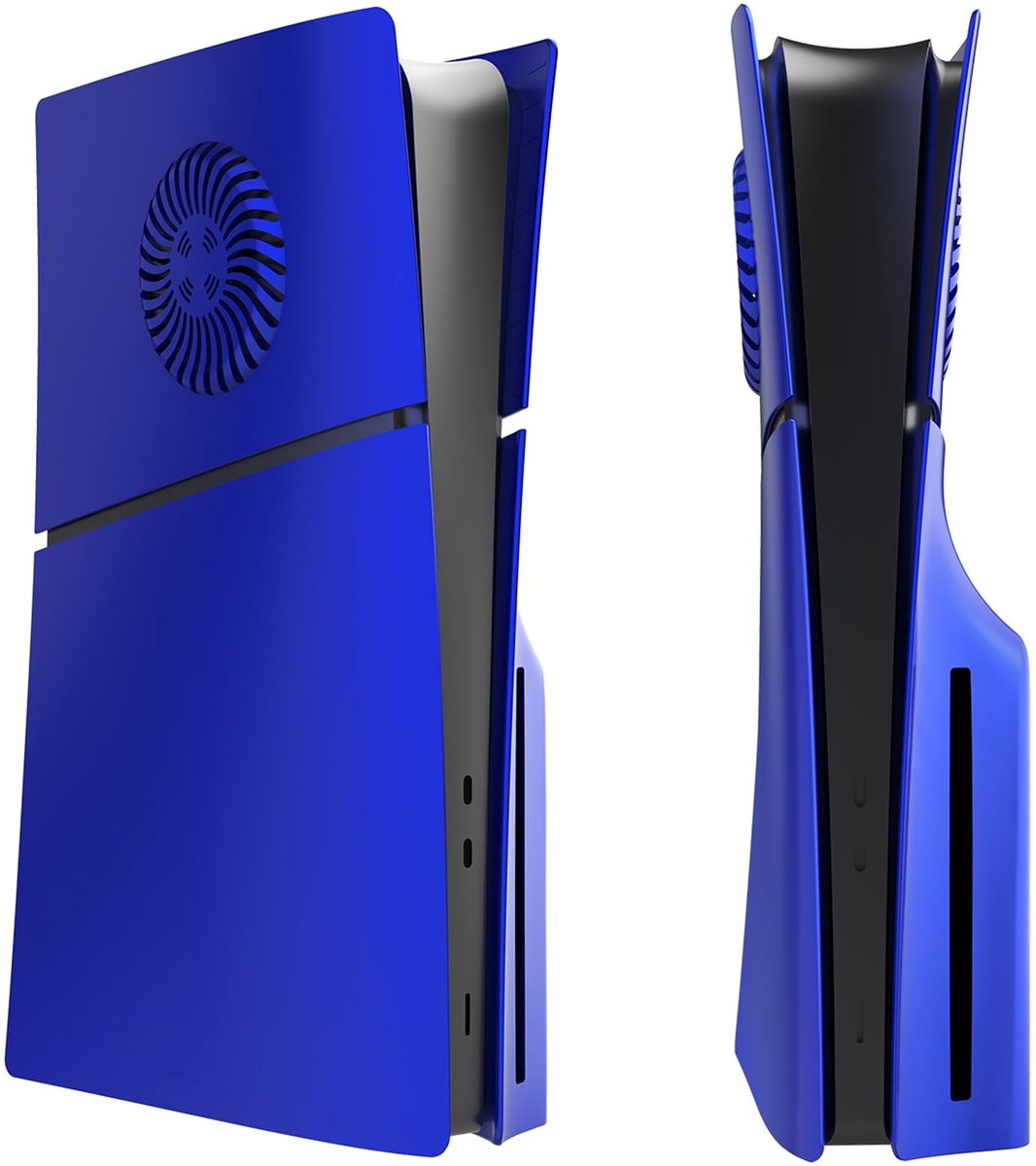 NTHProducts - Cover Plates - Vervangende Gevelplaten - Met Koeling Openingen - Blauw - Anti-scratch en Schokbestendig - Geschikt voor PS5 Slim Disc Edi...