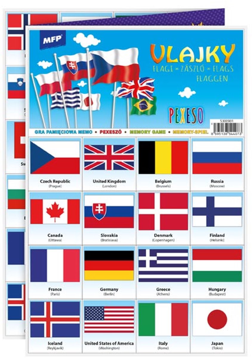 Pexeso Mfp 3xa4 Flags - UNI