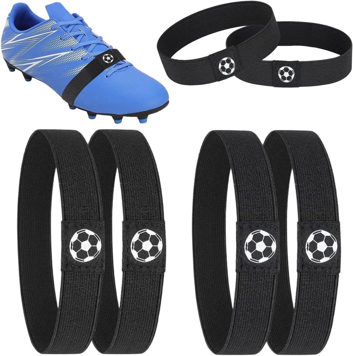 Lacing Fixing Band voor Voetbalschoenen - Voorkom Loslaten van Veters, Duurzaam en Scheurvast, Ideaal voor Sport- en Casualschoenen